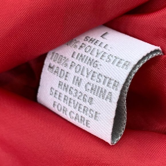 Dressbarn Red Suede Zipper Jacket Collared Pockets Large Lined Polyester Long Sl - Picture 13 of 16